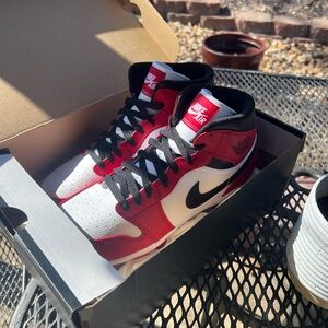 Jordan Retro 1 MCS Baseball Cleat Red / White / Black 9.5